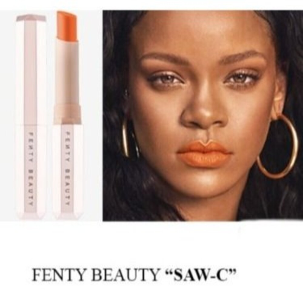 Fenty Mattemoiselle Plush Matte Lipstick ~ SAW C ~ Exotic Tangerine Orange Rare